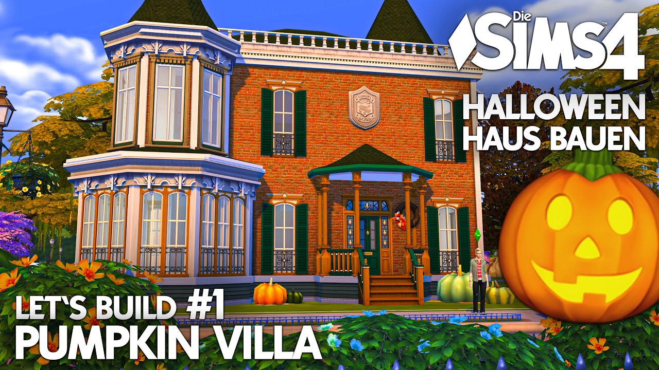 Pumpkin Villa bauen #1 🎃 Die Sims 4 Halloween Haus Grundriss