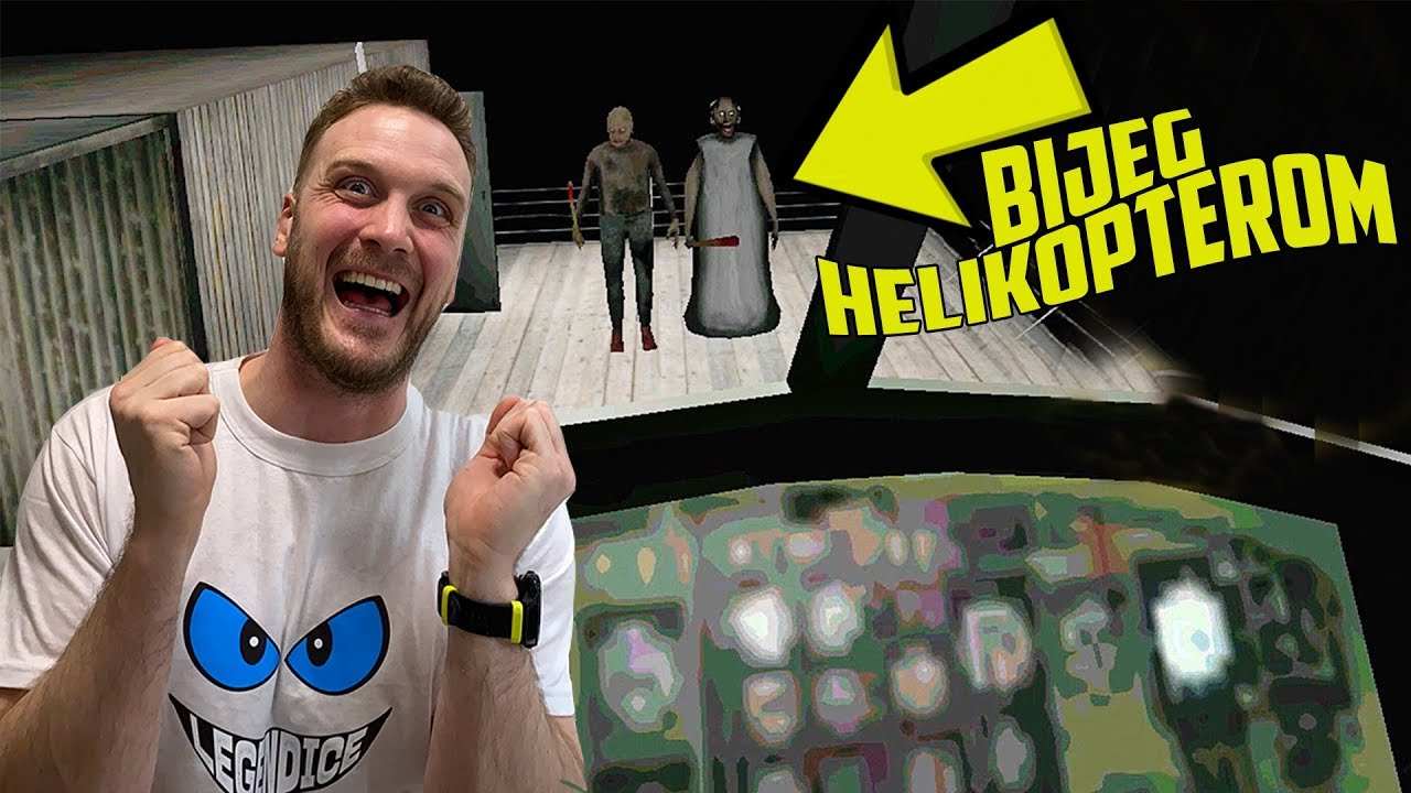 POBJEGAO SAM HELIKOPTEROM OD LUDE BABE! - Granny 2 Igrica