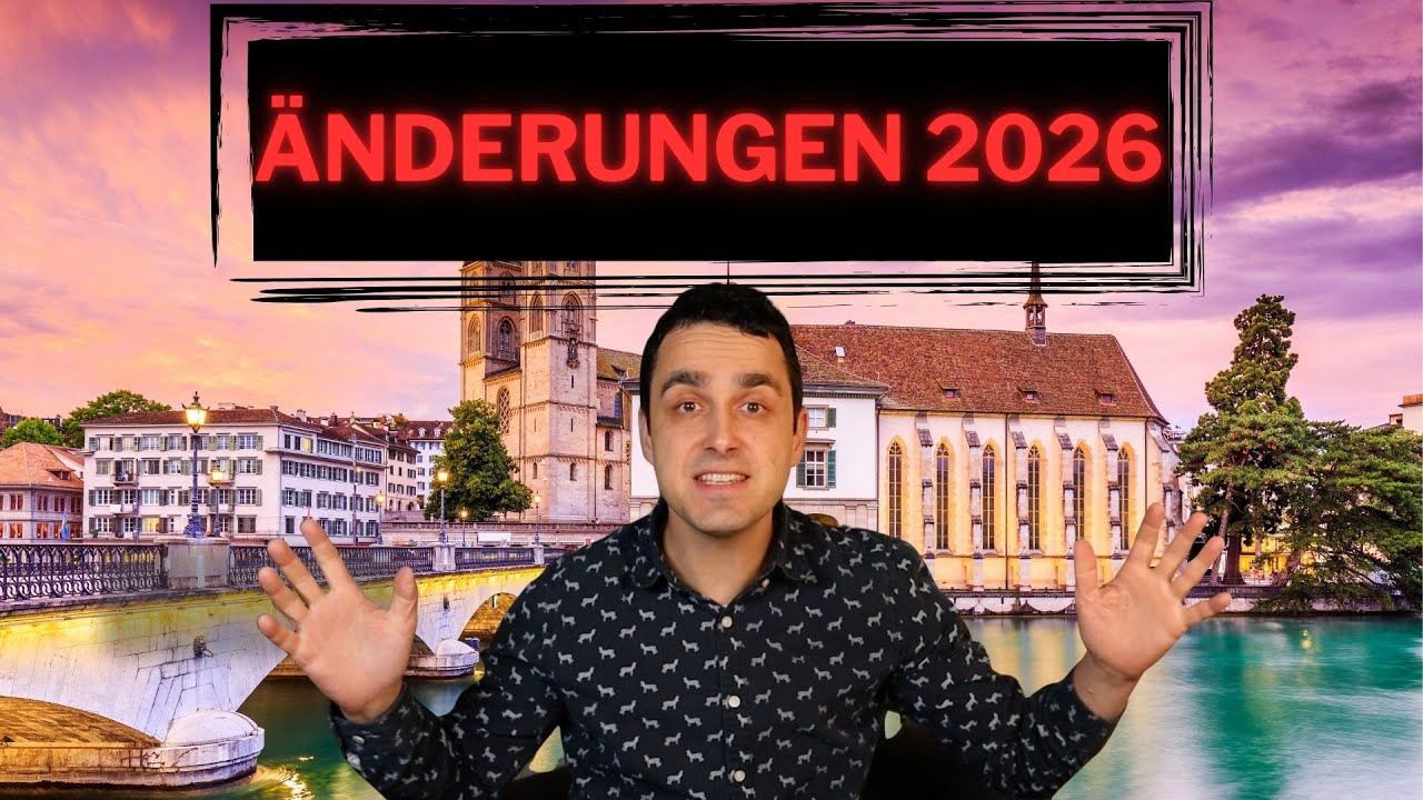 Das ändert sich 2026 in der Schweiz 😮 - Bist du betroffen? Der Überblick!
