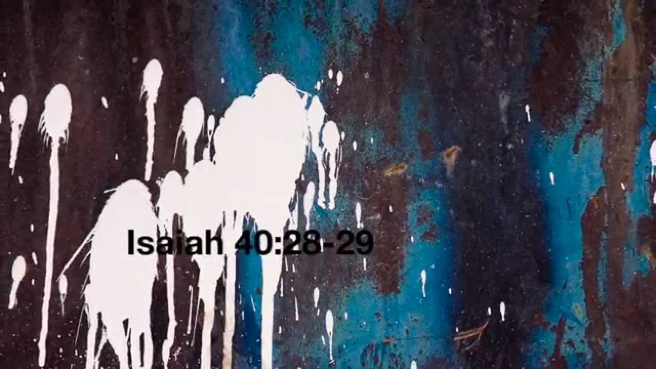 Isaiah 40:28 29- A Bible Memory Verse Song for Children