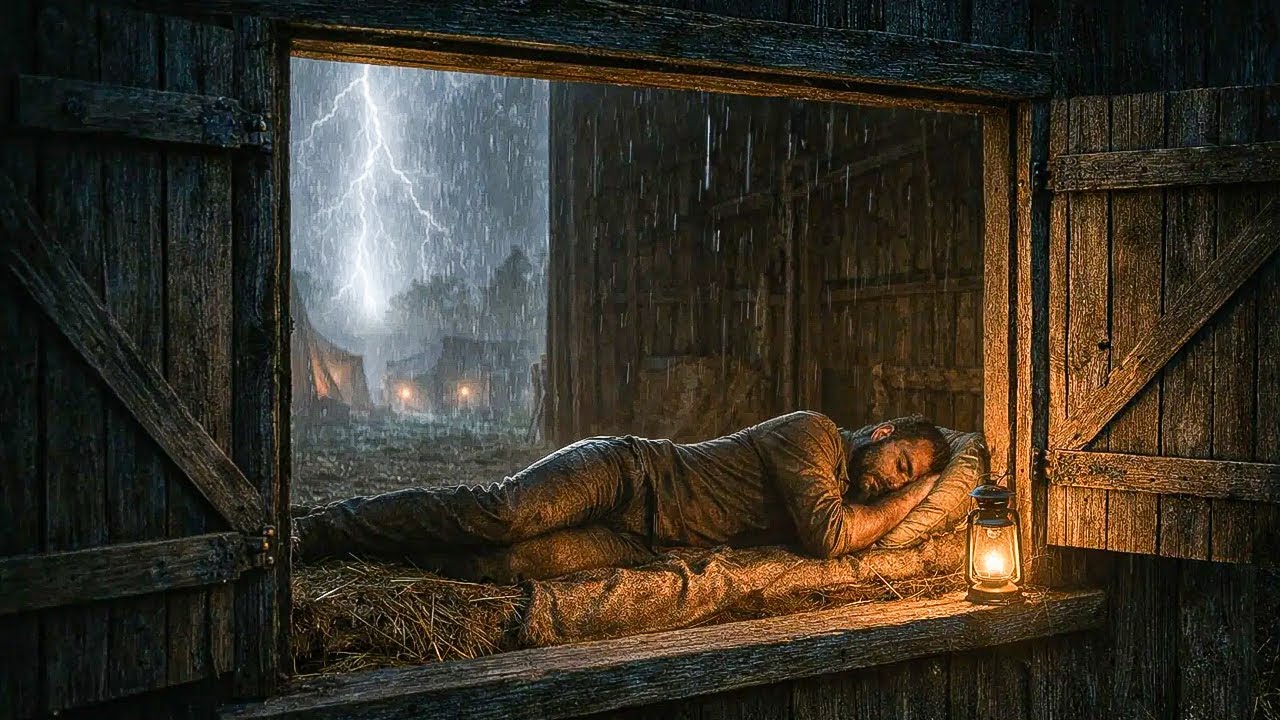 Arthur Sleeping Near a Barn Window and Relaxing During Thunderstorm | RDR2 ASMR
