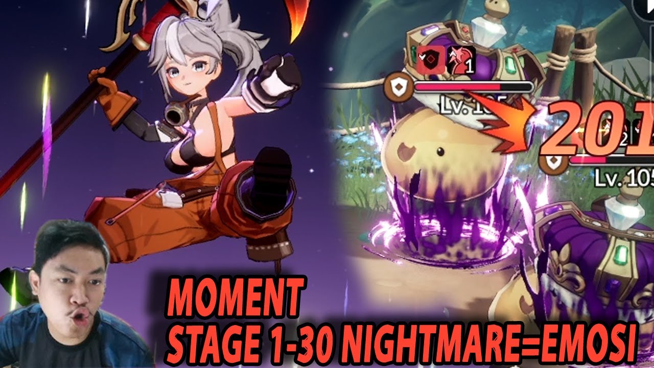 🔥🔥ESMOSI DJIWA STAGE 1-30 NIGHTMARE!! KLAHAN PUN KELELAHAN LAWAN HEAL POKI! - SEVEN KNIGHTS RE:BIRTH