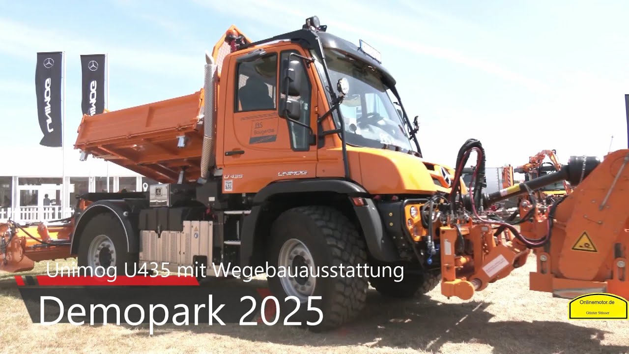 U 435 ausgestattet für den Wegebau mit frontseitiger Asphaltfräse