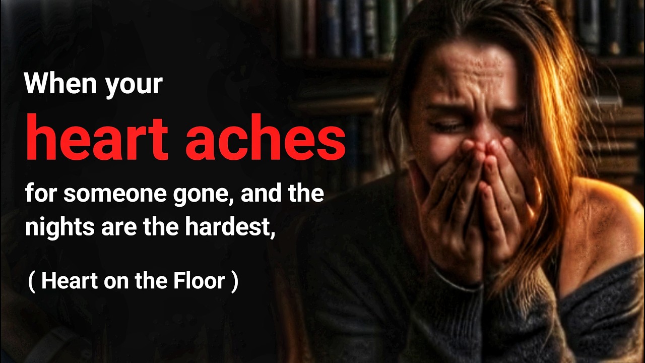 When your heart aches for someone gone, & the nights are the hardest, listen to this (Heart on floor