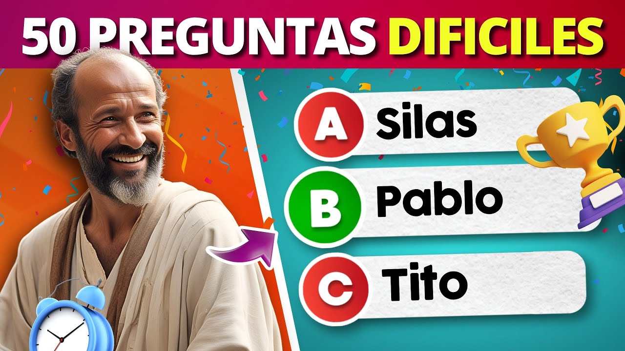 50 Preguntas Biblicas que Todo cristiano debe responder😄