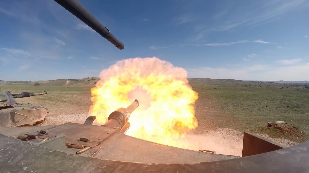 M1 Abrams Battle Tanks Firepower Demonstration ● Heavy Live Fire Range
