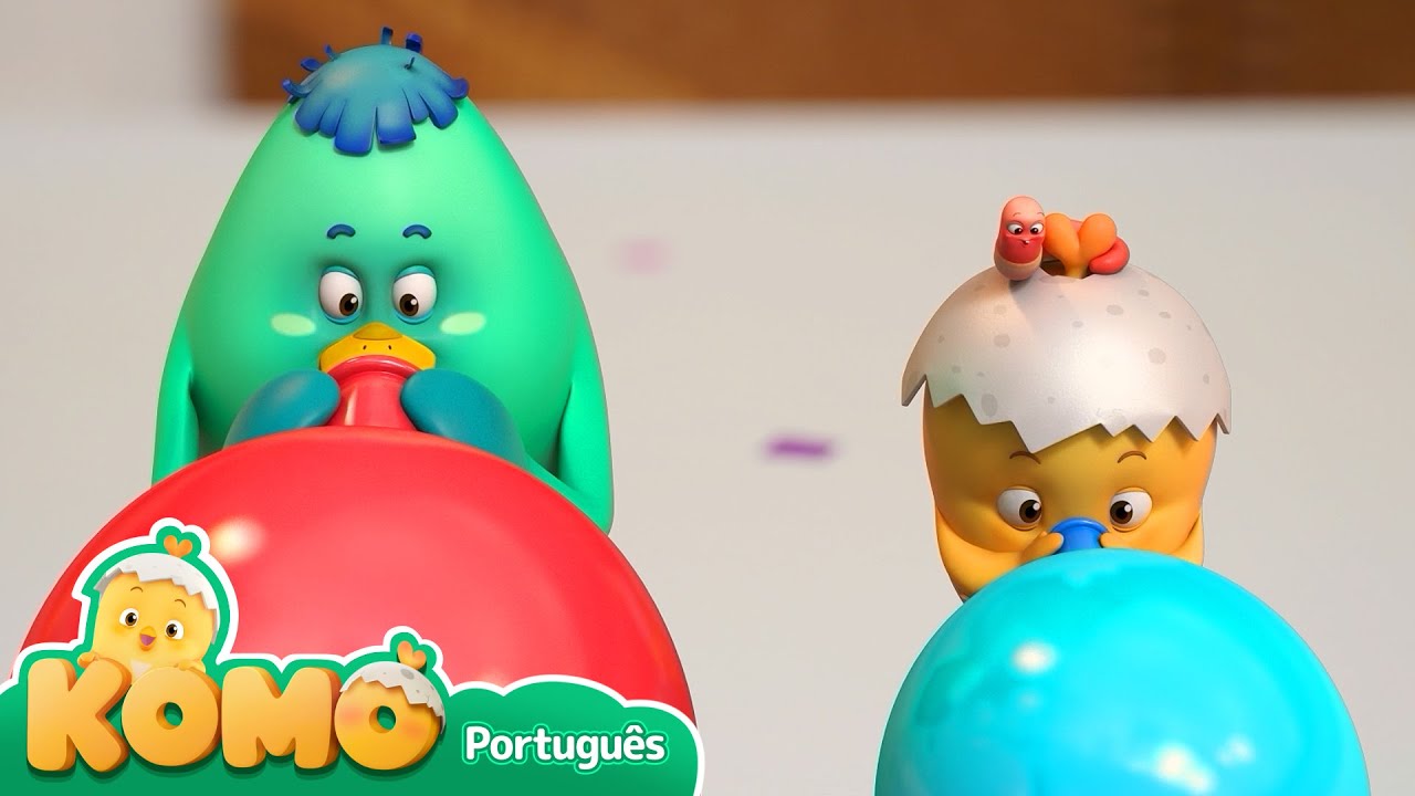 Competição de balões! Observe o balão | Observar objetos | Komo curioso