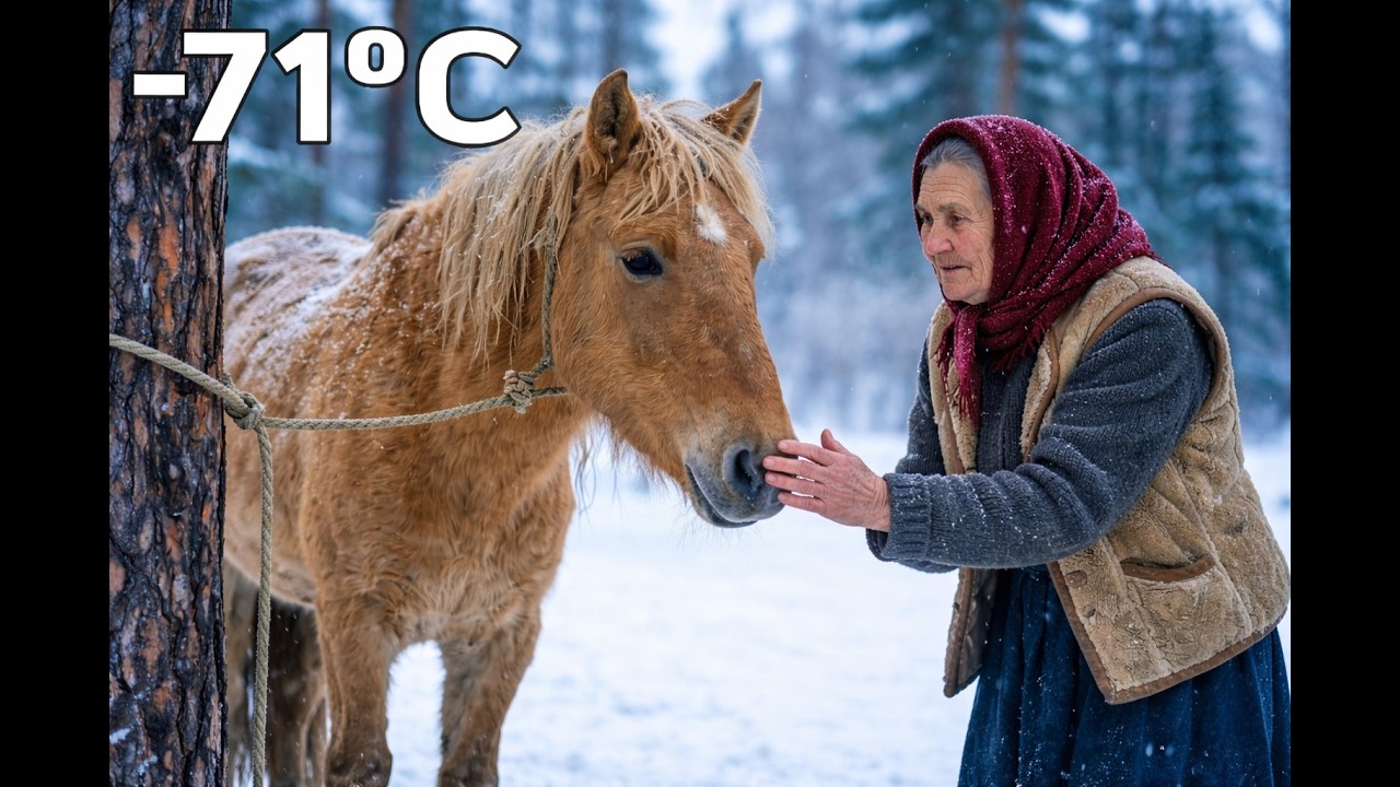 🐴 A 70 Year Old Woman Found a Horse Tied to a Tree and Freezing in  71°C Siberia
