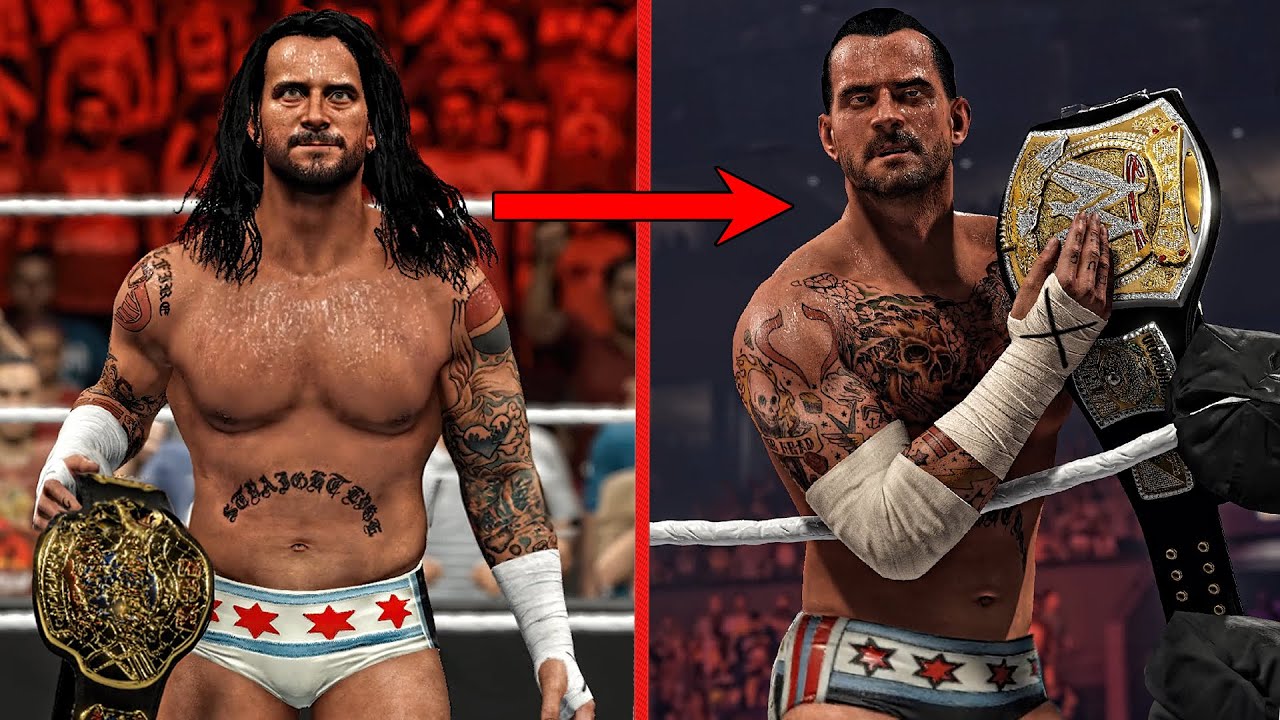 All Of CM Punk Championship Wins! (WWE 2K)
