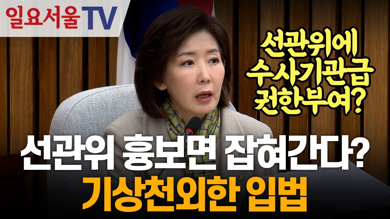 선관위 흉보면 잡혀간다?... 기상천외한 입법