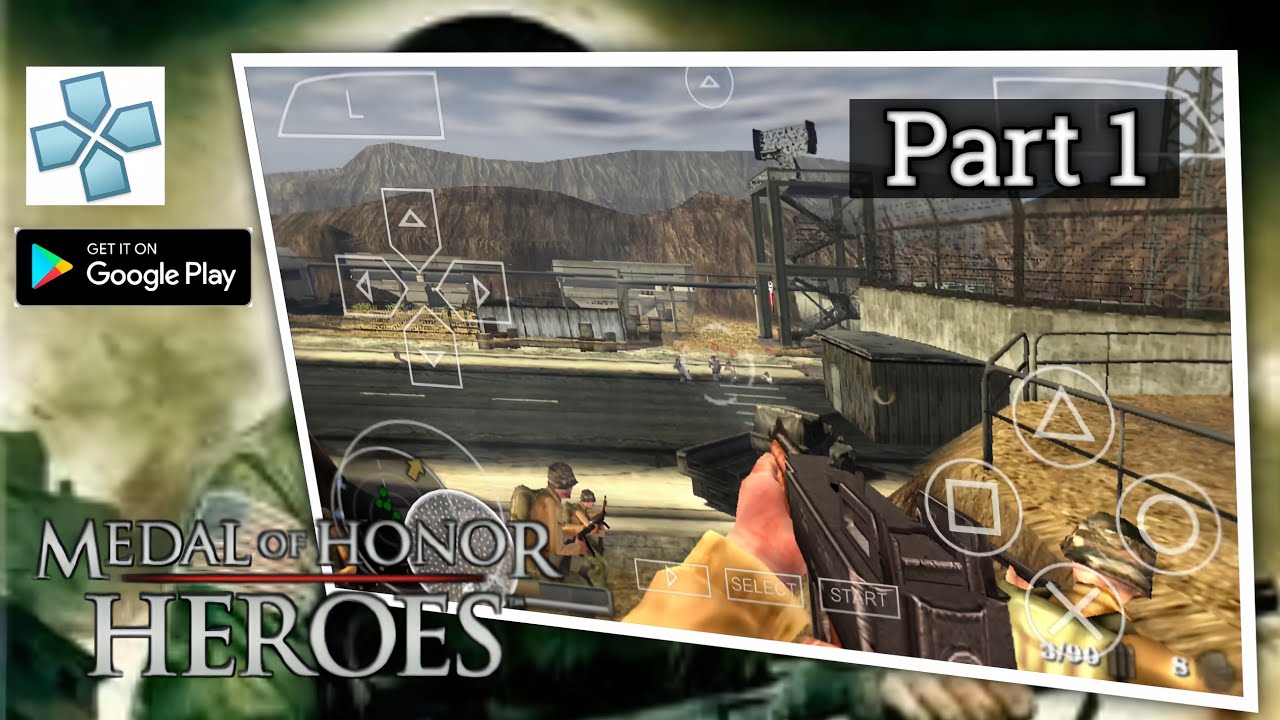 MAININ GAME FPS LEGENDARIS PERANG DUNIA II DI HP! | Medal of Honor: Heroes (Android via PPSSPP)