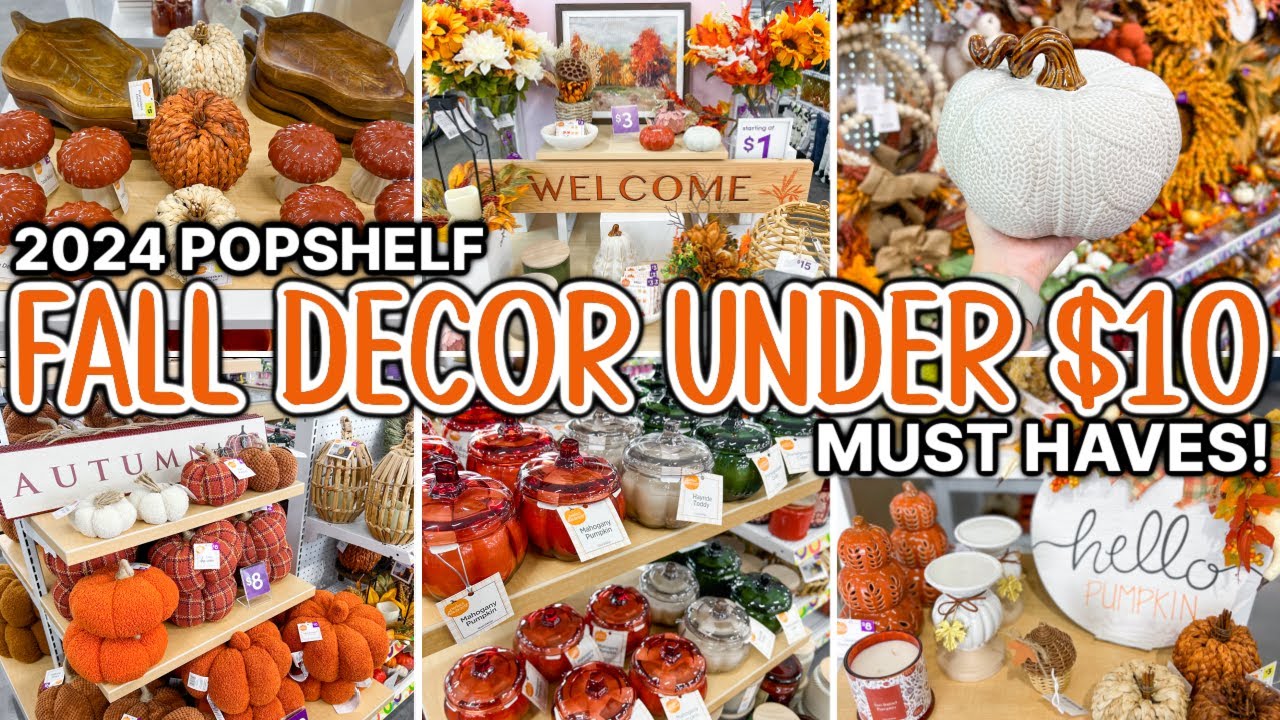 *NEW* BEST Fall Decor ALL UNDER $10 *watch out target dollar spot* | pOpshelf 2024 Fall Decorations