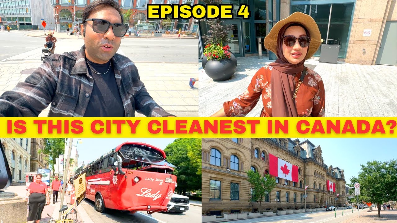 OUR FIRST DAY IN OTTAWA🇨🇦 *Is this Cleanest City of Canada? Downtown Walk Toronto to Montreal Ep 4