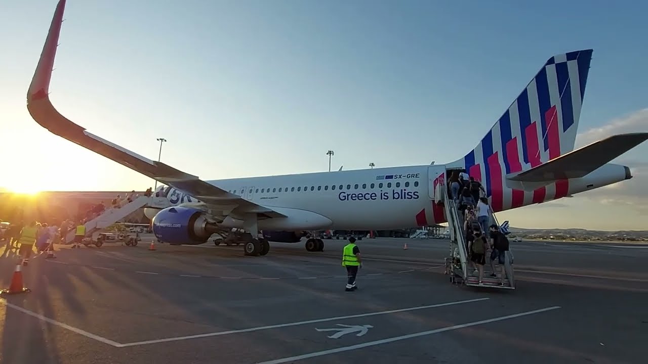 Ταξίδι Θεσσαλονίκη - Αθήνα - Σάμος με αεροπλάνο / Thessaloniki - Samos by airplane (Sky Express)