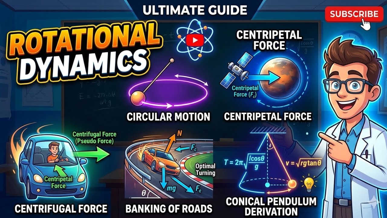 Rotation Dynamics ,Class 12,Physics | All basic topic | Conical Pendulum |Rotation Dynamics 
