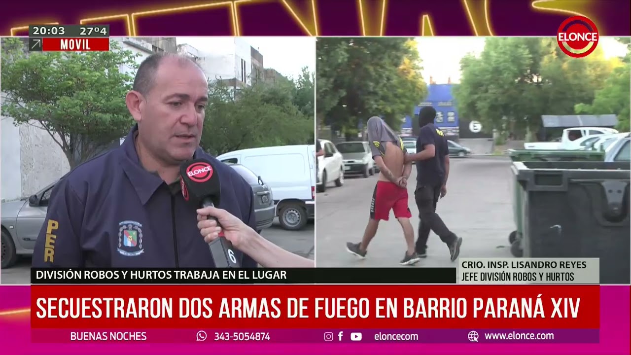 Secuestraron dos armas de fuego en barrio Paran&aacute; XIV