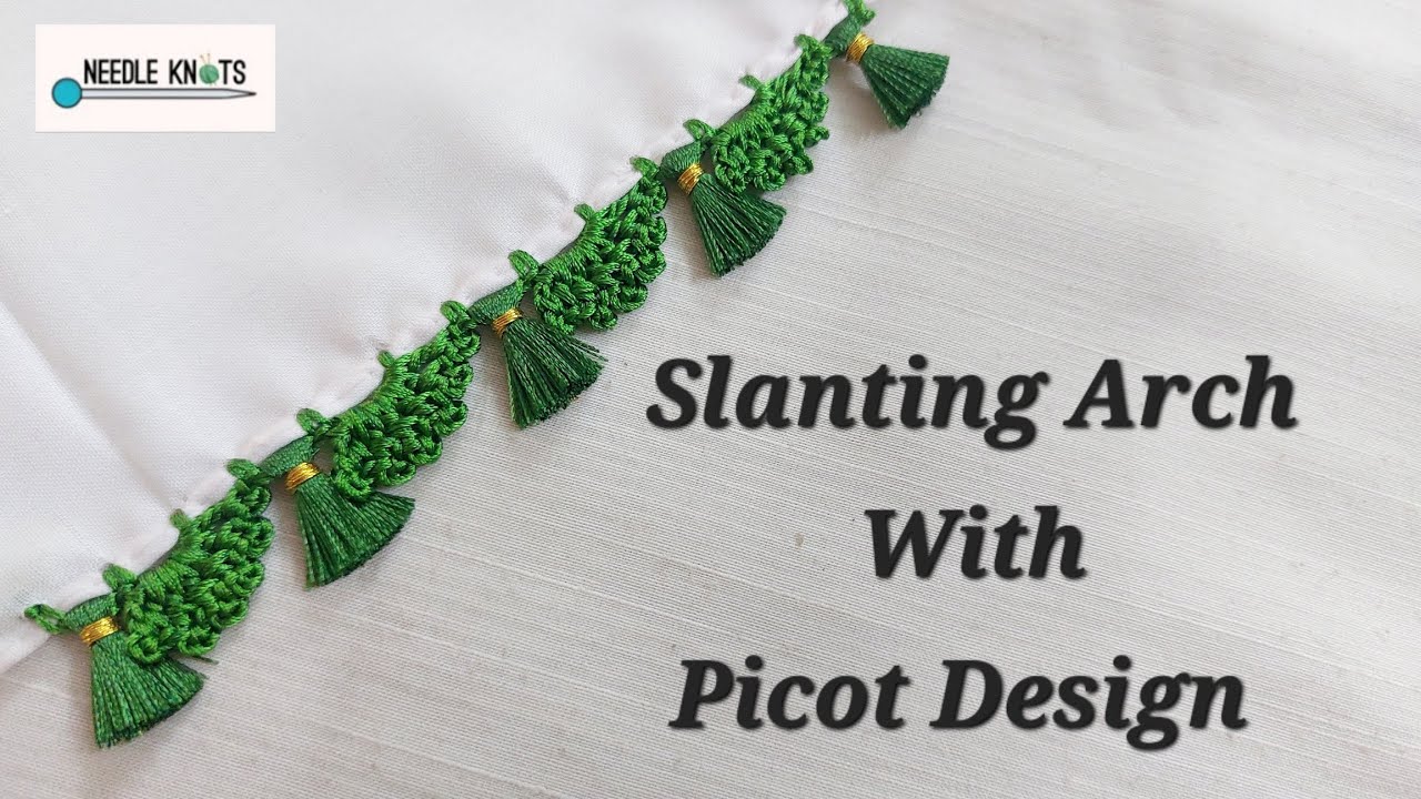 Slanting Arch With Picot Design Crochet Kuchu