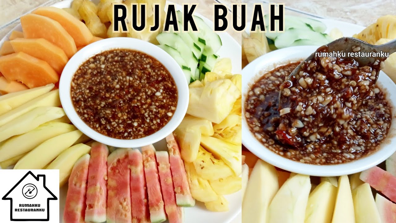 RESEP BUMBU RUJAK BUAH , SAMBAL RUJAK BUAH KACANG , RUJAK MANIS