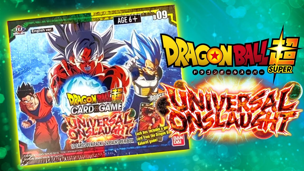 Universal Onslaught Booster Box! Dragon Ball Super Card Game Set 9!