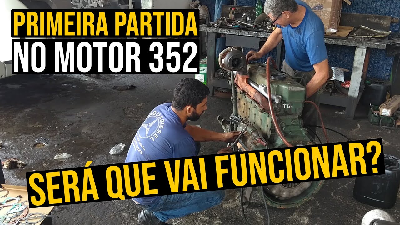 Primeira partida no motor 352 | Será que vai funcionar?