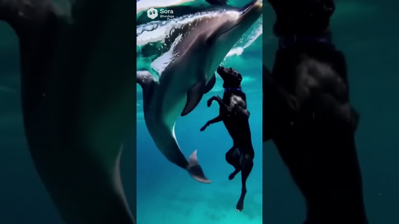 Every morning this dog does THIS to see his dolphin 🐬🐕 #Shorts #Trending