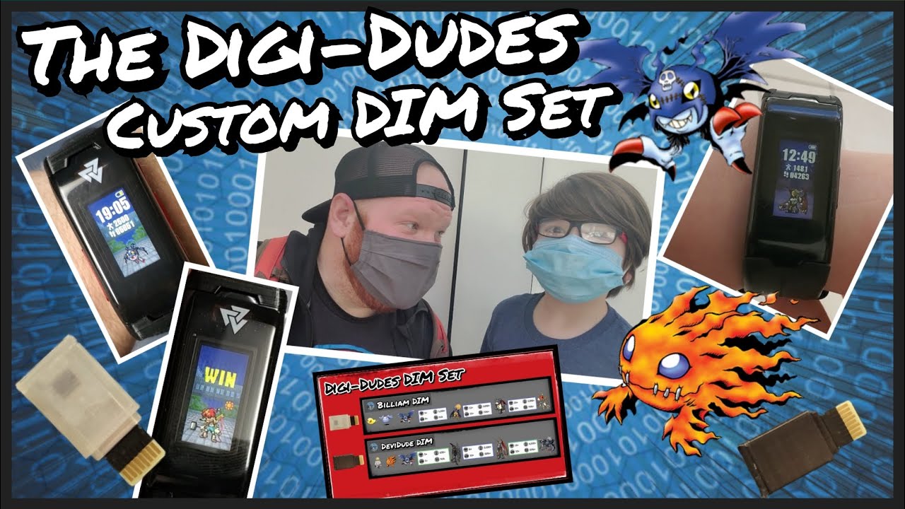 Дневник Digimon Vital Bracelet: Кастомный набор DIM-карт от Digi-Dudes