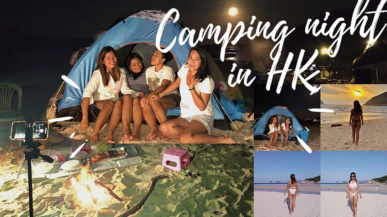 #camping #mid-autum #saiwan #moreViews  FIRST CAMPING EXPERIENCE IN HK SAI WAN BEACH LIFE AT NIGHT