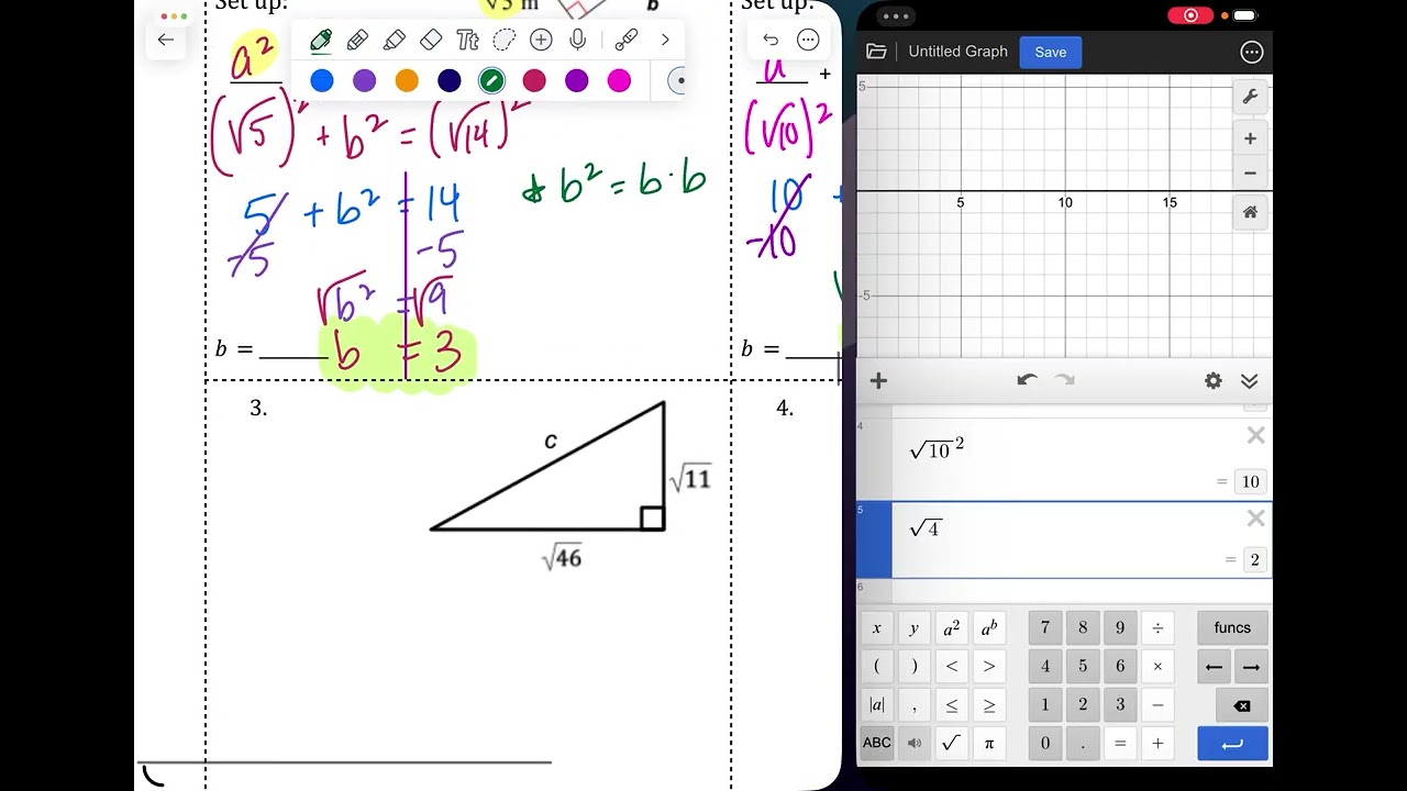 Geometry Unit 5 Pyth Thm Notes (W/Radicals)