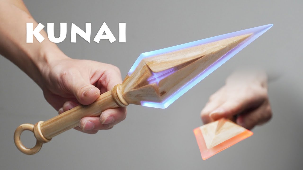 Make a Wood KUNAI from Popsicle Stick and Resin