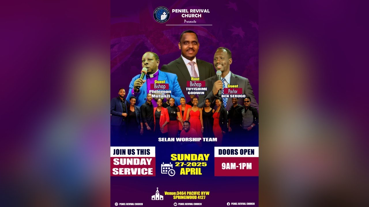 PENIEL REVIVAL CHURCH - SUNDAY SERVICE- WITH BISHOP MANYONGA & PAST BEN-27/04/2024