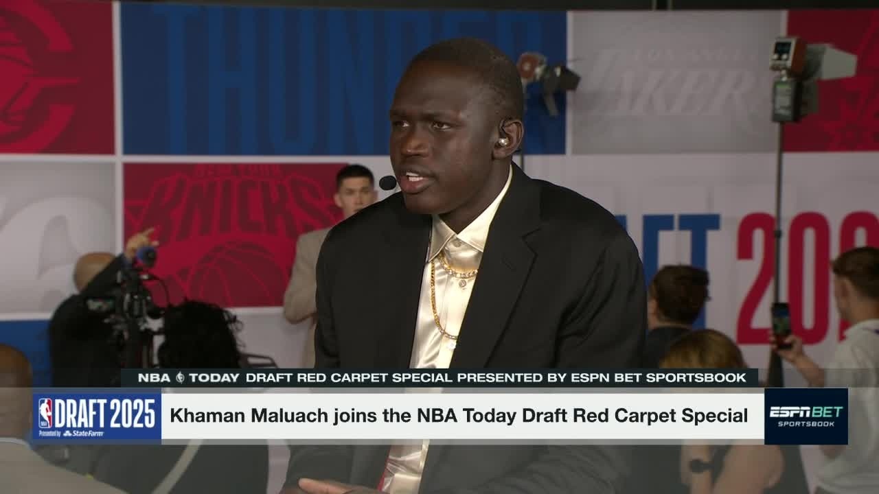 Khaman Maluach speaks VERY HIGHLY of Duke teammates Cooper Flagg & Kon Knueppel | 2025 NBA Draft