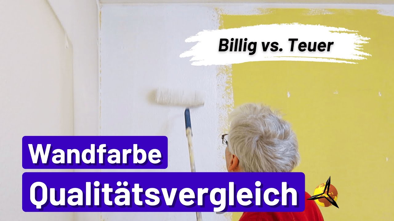 Wandfarbe Qualit&auml;tsvergleich: Billig oder hohe Deckkraft?