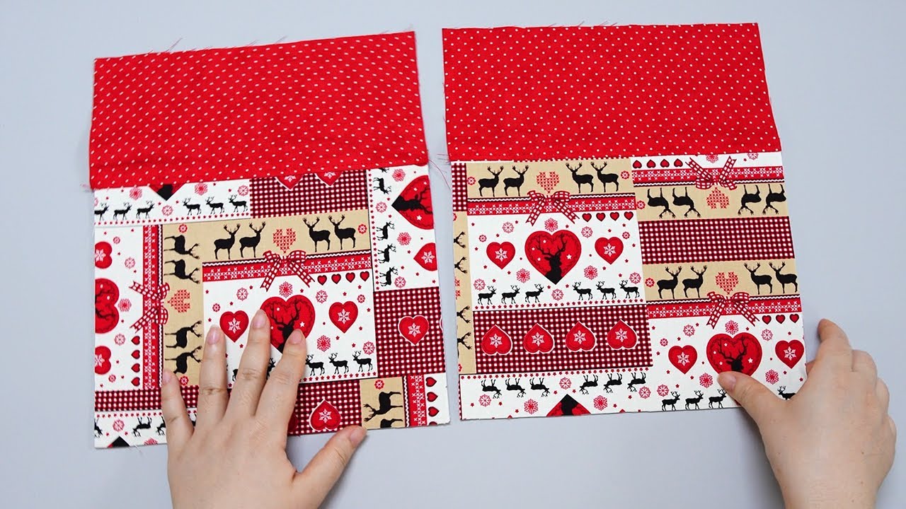 Sewing So Easy Christmas Gift Bags 💟 STEP BY STEP Sewing Tutorial