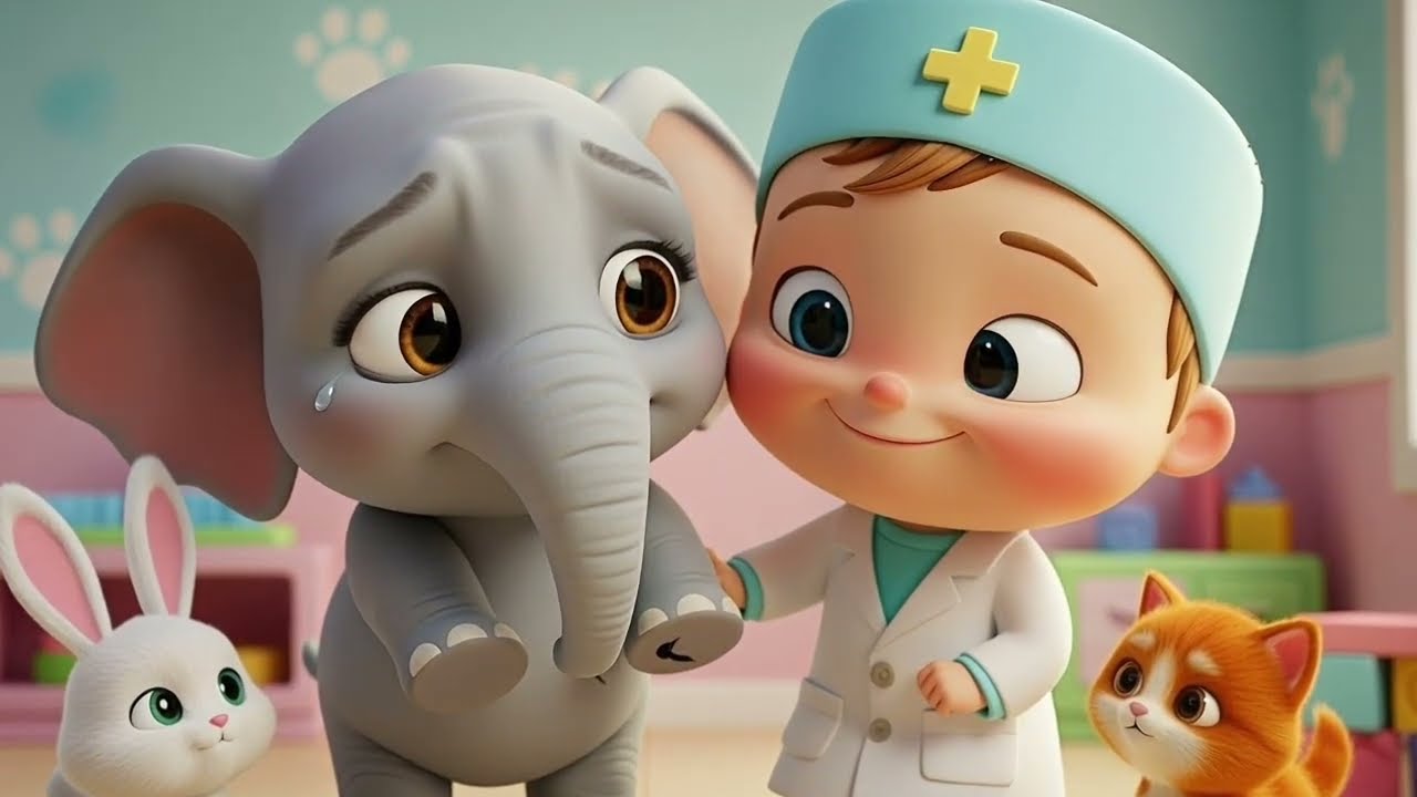 Bebi Brain the Animal Doctor 🐘 | Fun Kids Dance Song | Nursery Rhymes