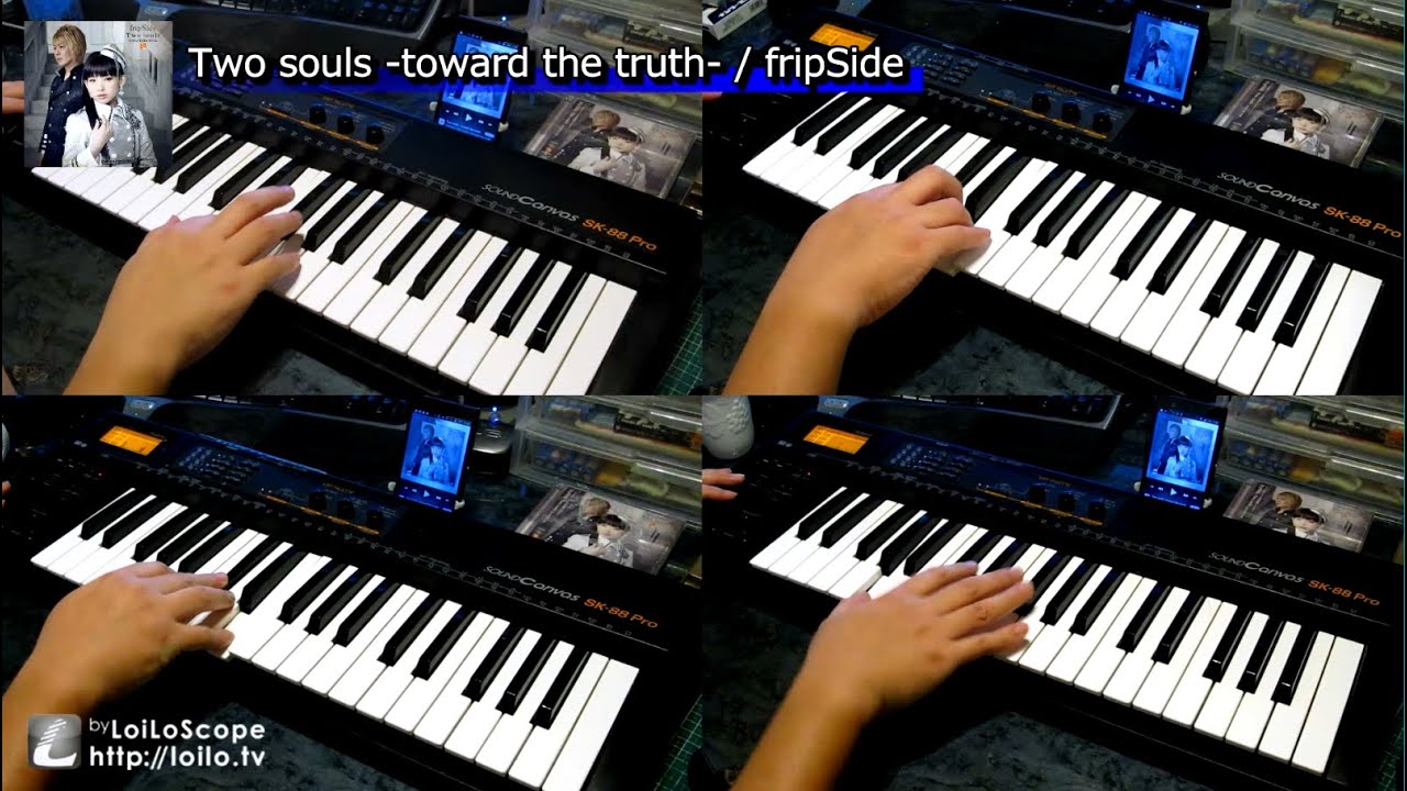 Two souls -toward the truth- / fripSide 主旋律&KEY 耳コピー（片手演奏） 「終わりのセラフ -名古屋決戦編-」OP