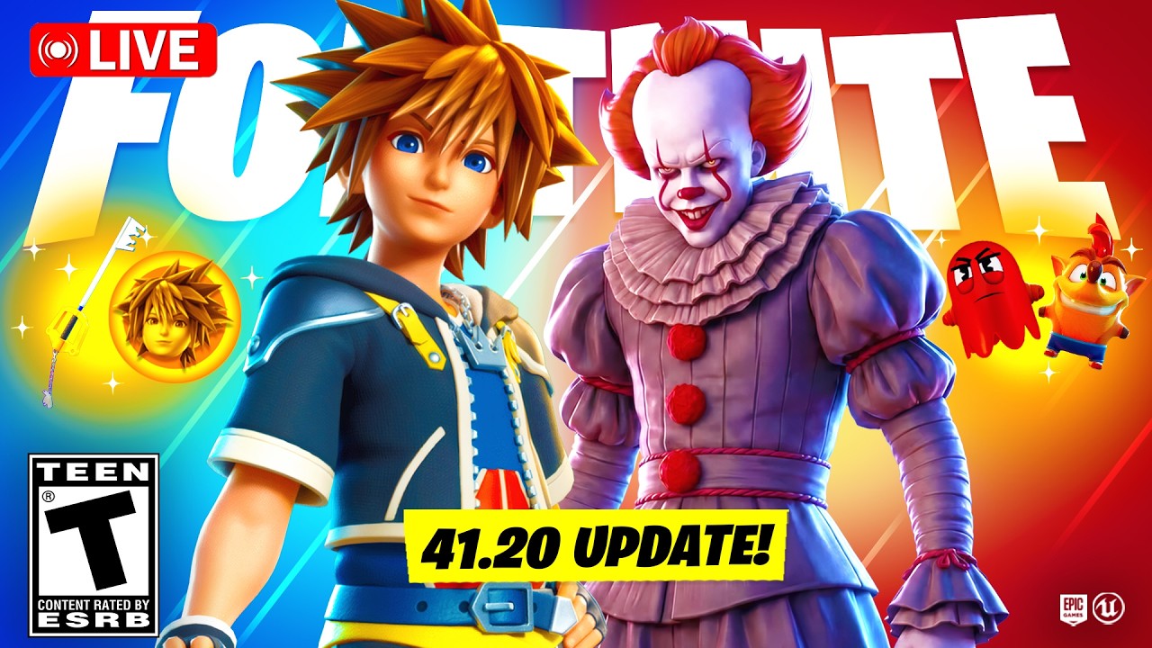 🔴*NEW* FORTNITE UPDATE OUT RIGHT NOW! NEW KINGDOM HEARTS, FORTNITEMARES 2026, SPRITES & MORE! (LIVE)