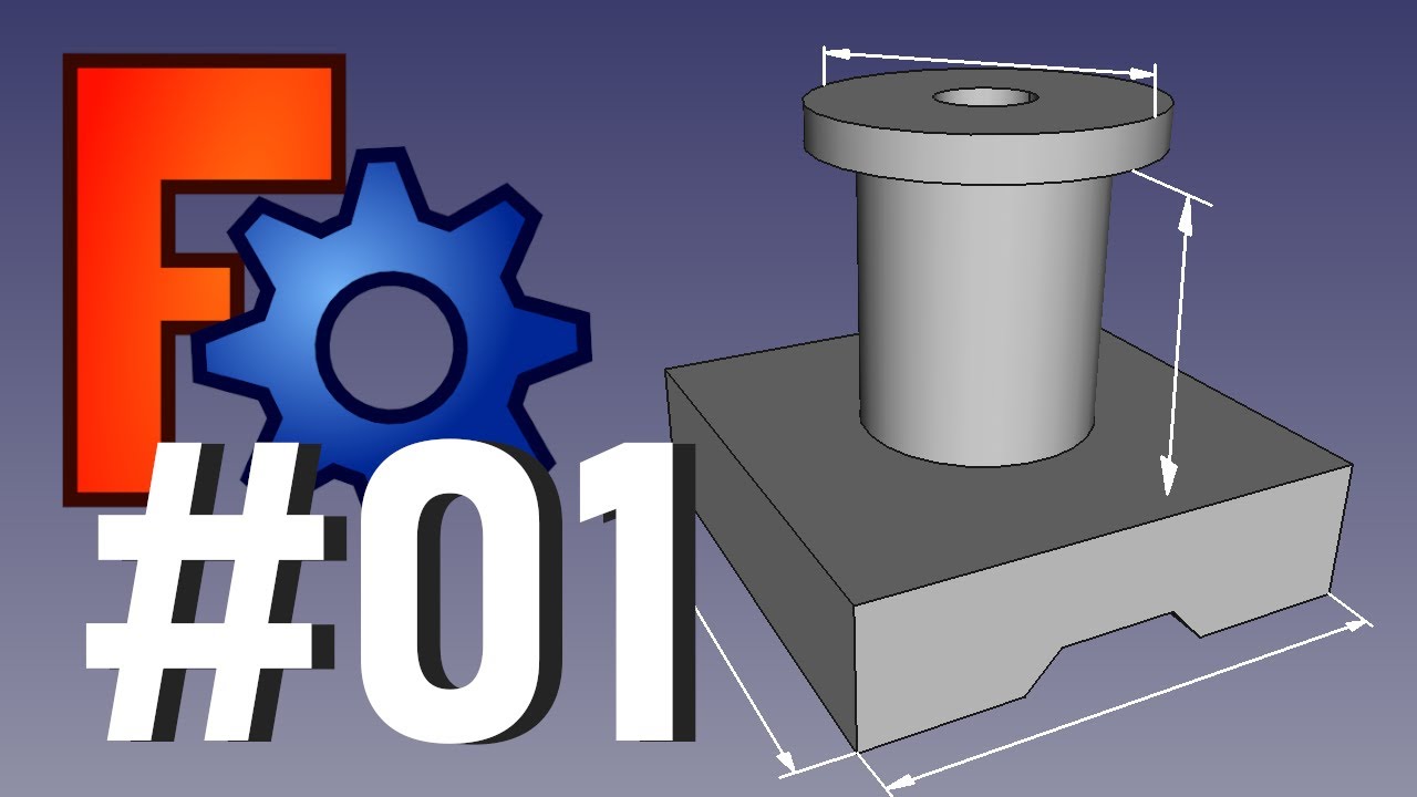 Pierwsze ćwiczenie | FreeCAD #01