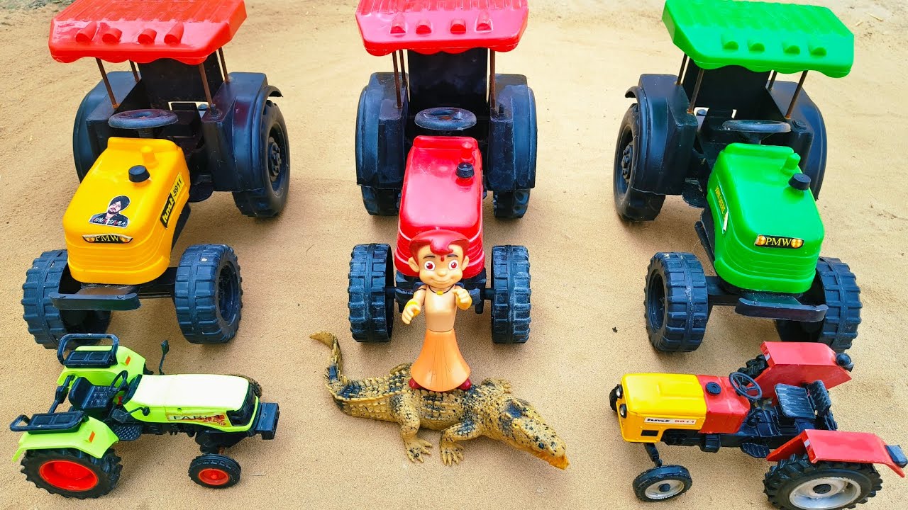 O हो बच्चों ये खतरनाक मगरमच्छ तो हमारी गाड़िया तोड़ रहा है !! Krishna toy