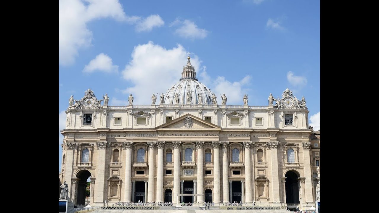 Fachada de la basílica de San Pedro del Vaticano, de Maderno.