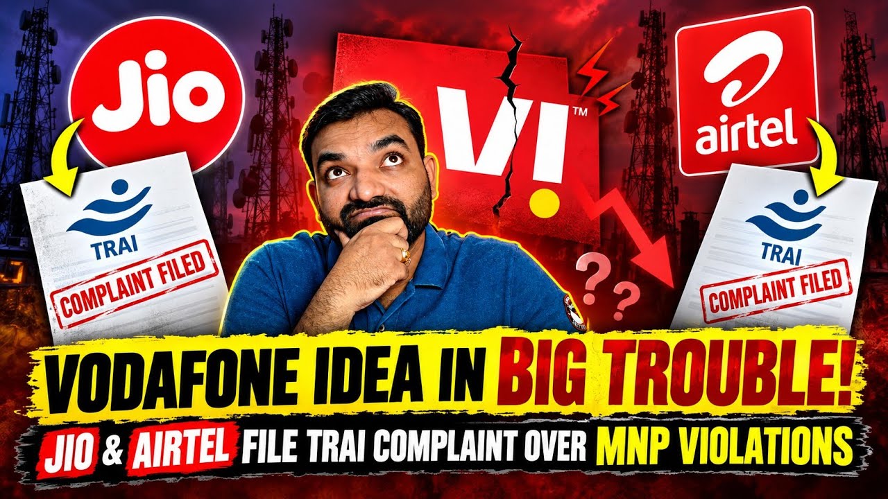 Vodafone Idea In Big Trouble! | Jio & Airtel Complained to TRAI Against Vodafone Idea #TelecomNews