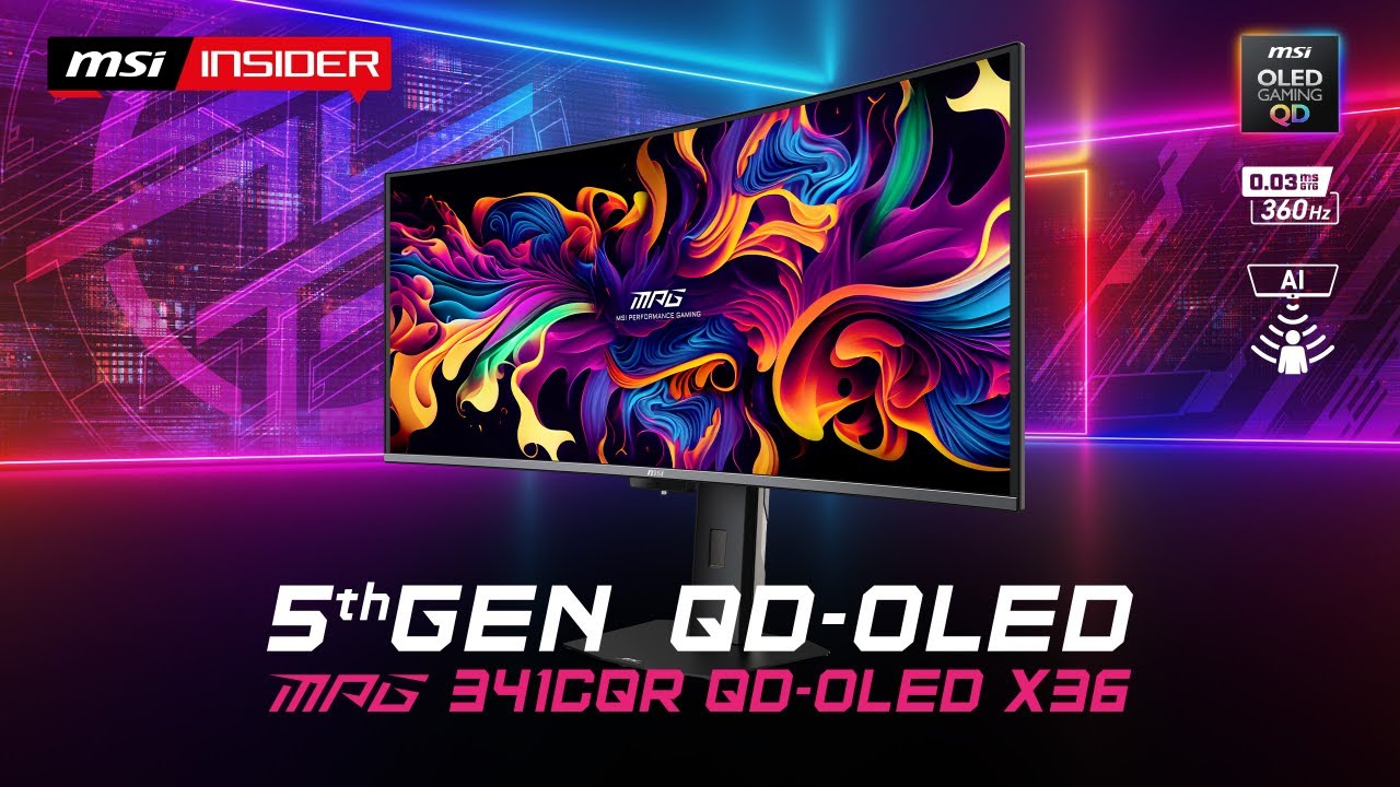 5th gen QD OLED: MPG 341CQR QD-OLED X36