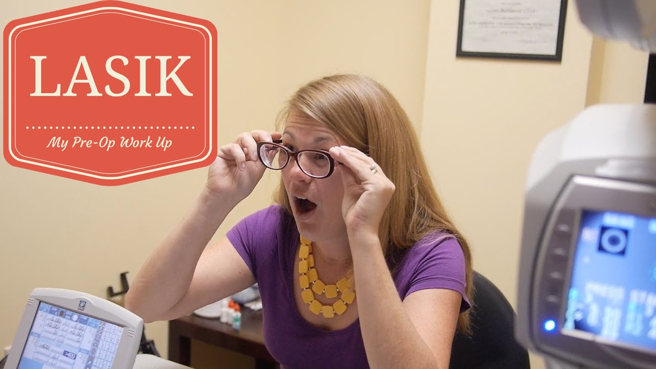 LASIK Surgery. My pre op work up and final measurements before my operation.