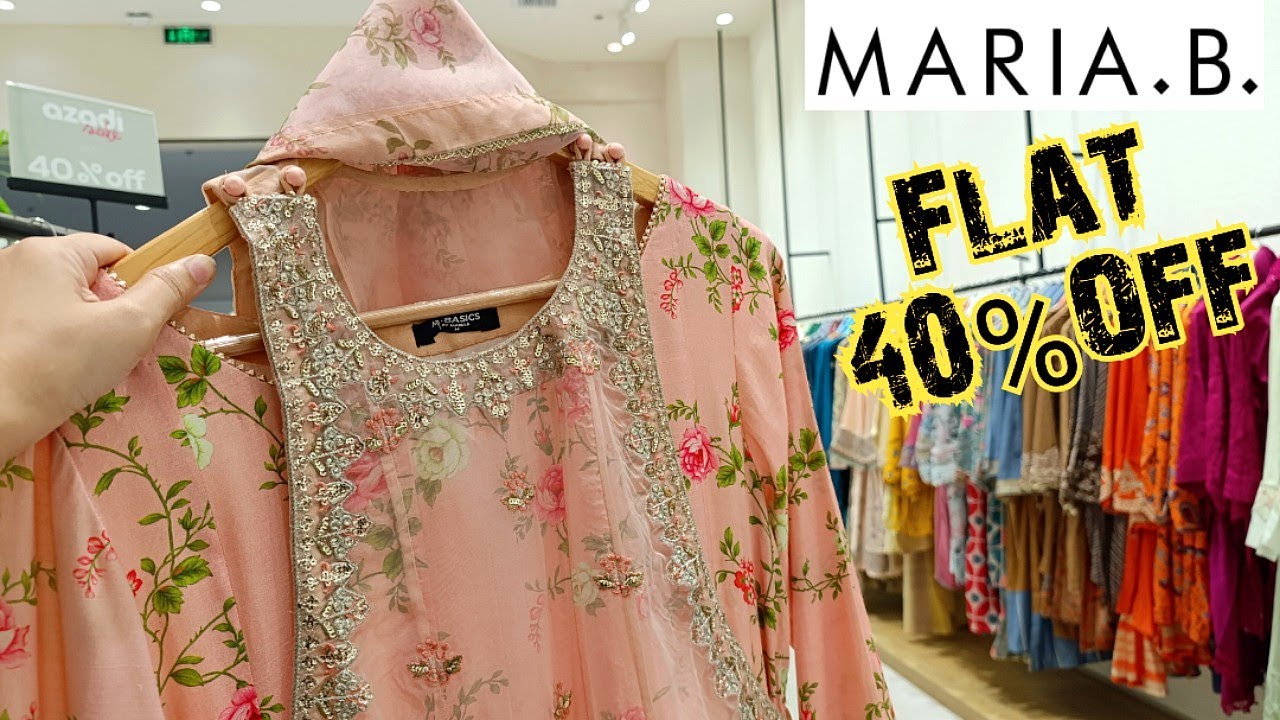 Maria.B Flat 40%Off Sale♥️Maria.B Basics Sale♥️Maria.B Pret Sale 2025♥️