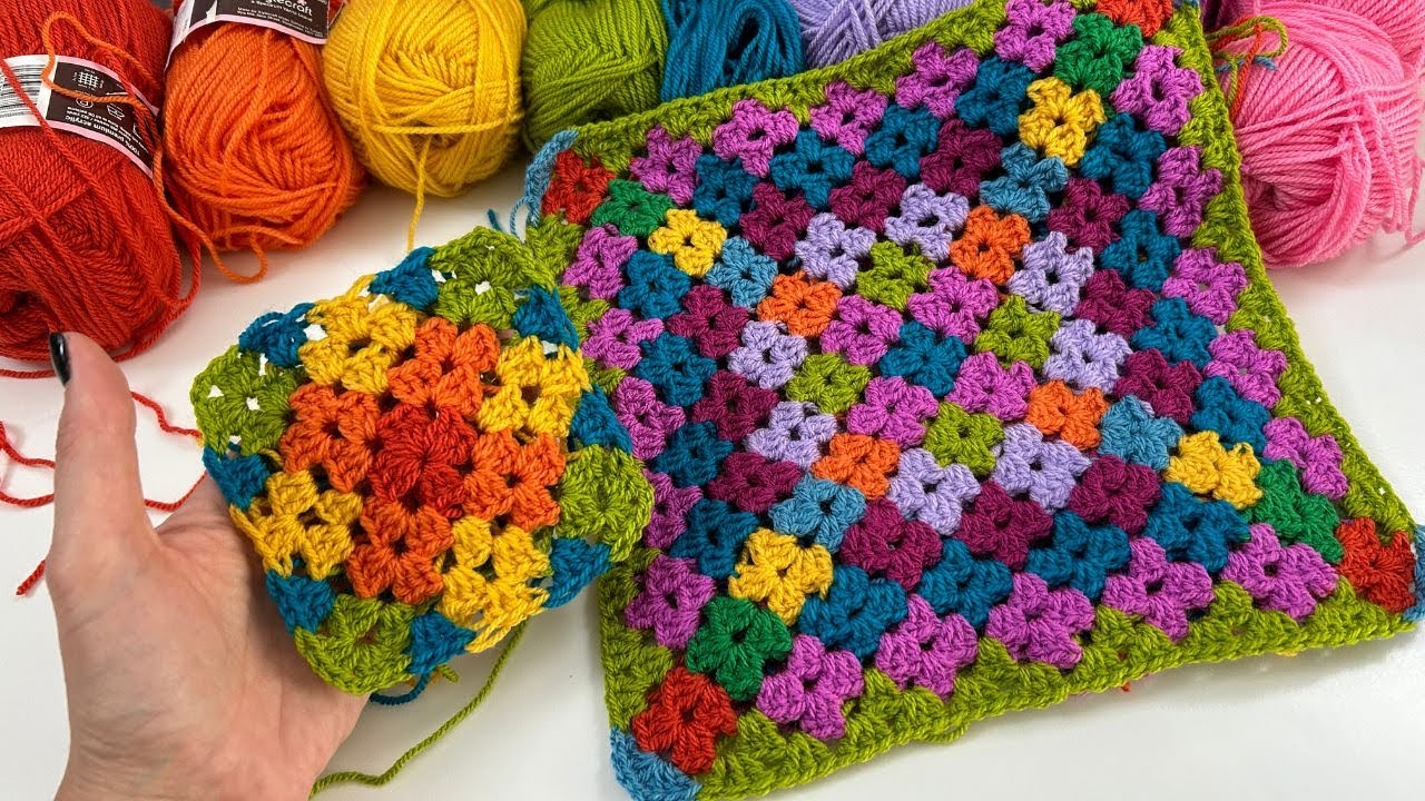 Multicolor Granny Square Tutorial // Not For The Faint Hearted