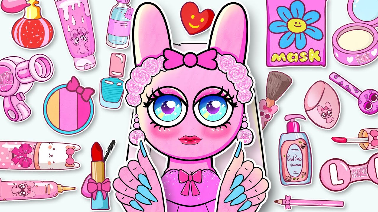 ➕Paper DIY➕ INCREDIBOX SPRUNKI Pinki Skincare + Makeup + Nails Blind Bag Unboxing!