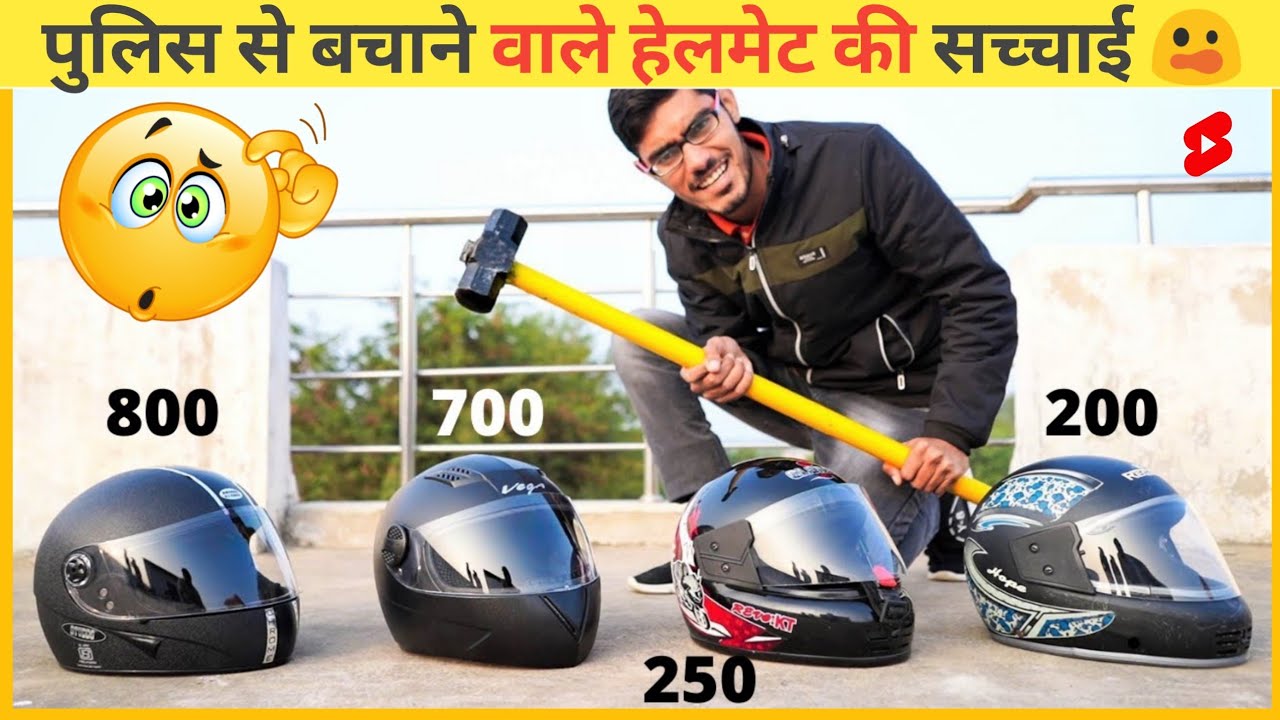 Local VS Branded Helmet Hammer | Test 🔨 @CarzyXYZ   