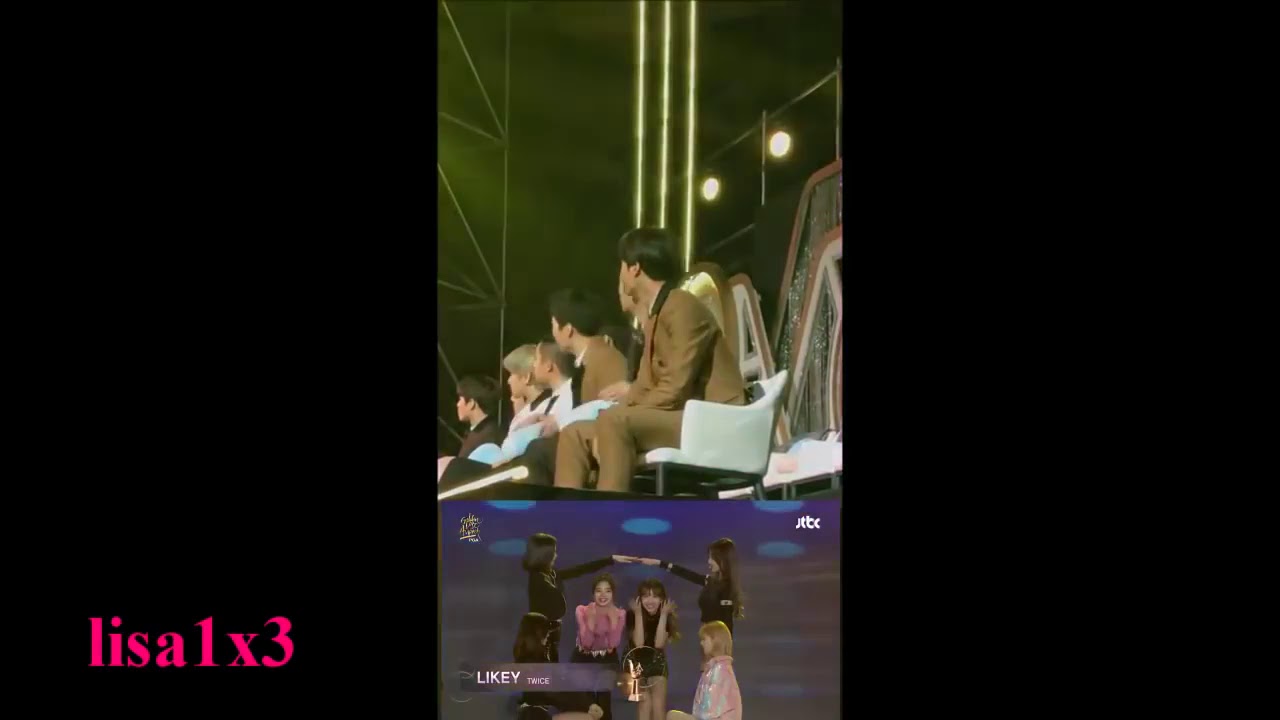 180111 EXO reaction to Twice @GDA 2018