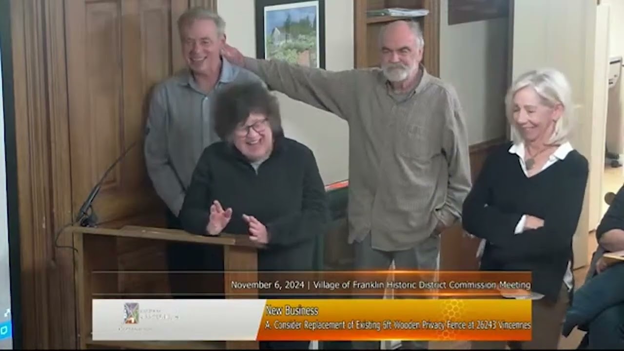 Village of Franklin Historic District Commission Meeting November 6, 2024