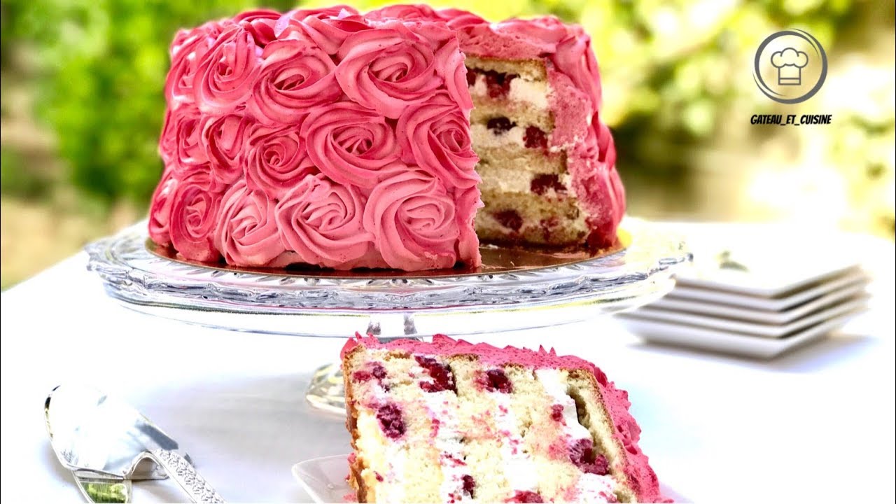 Recette Rose Cake au Citron et Framboises