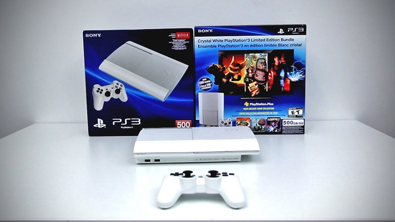 Crystal White PlayStation 3 Limited Edition Bundle Unboxing (White PS3)